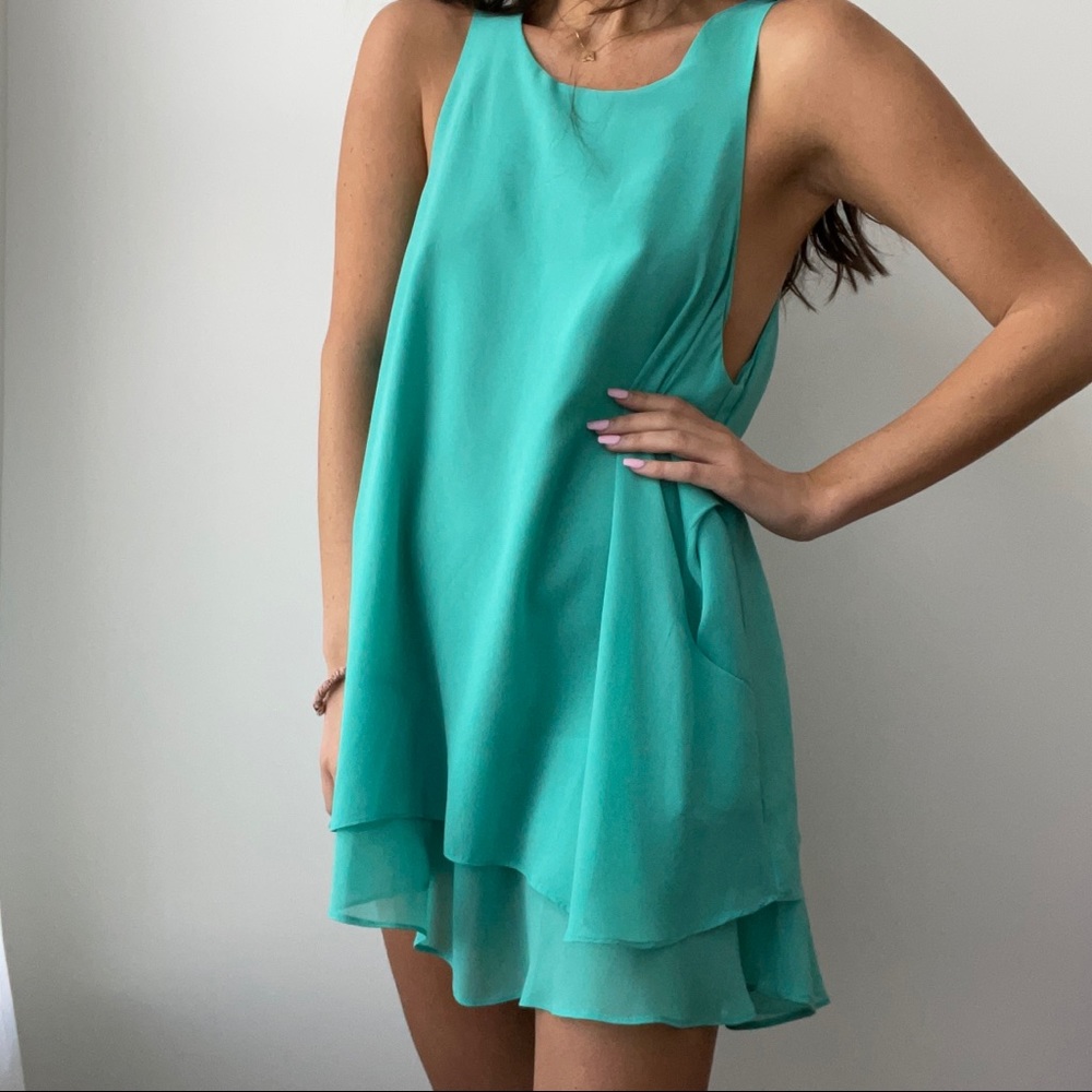 Millau Turquoise Mini Dress